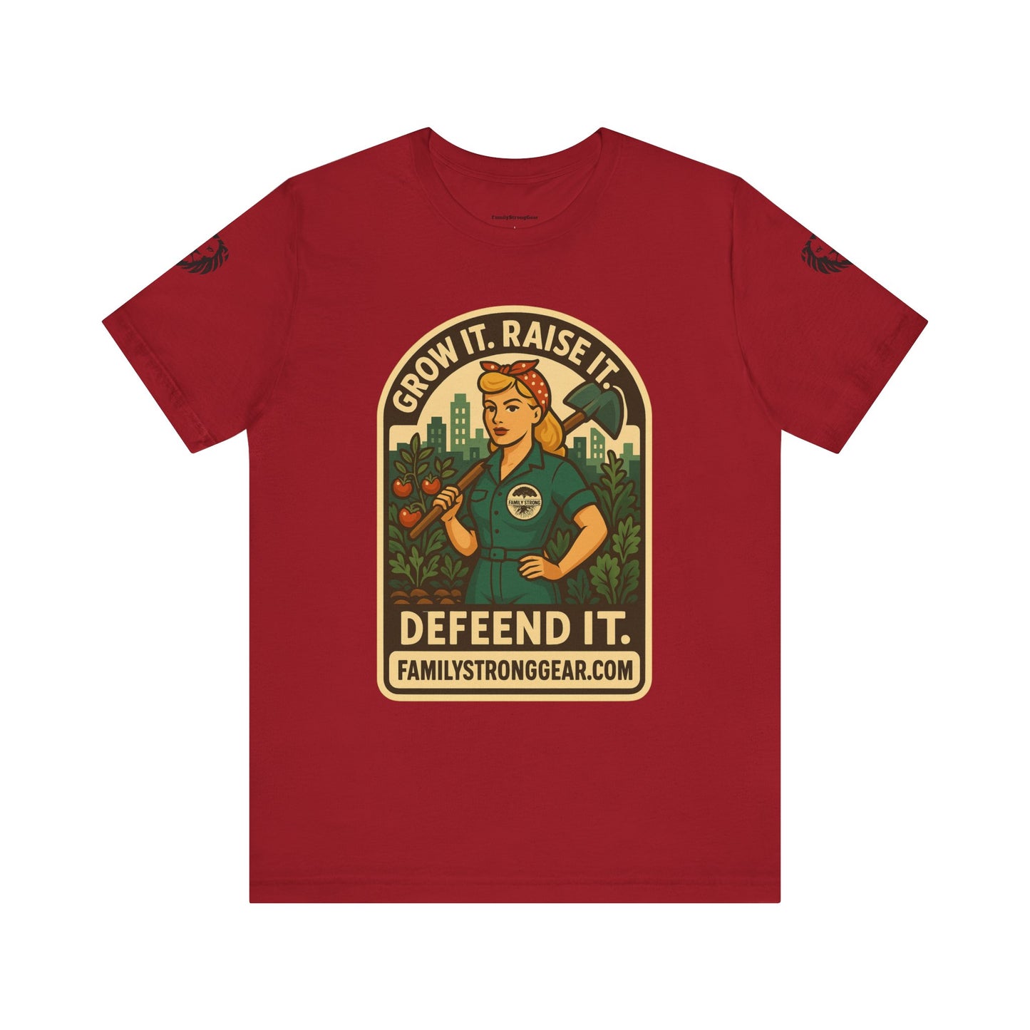 Grow It, Raise It, Defend It | Vintage Pin Up T-Shirt Unisex, Eco-friendly Multiple colors/sizes