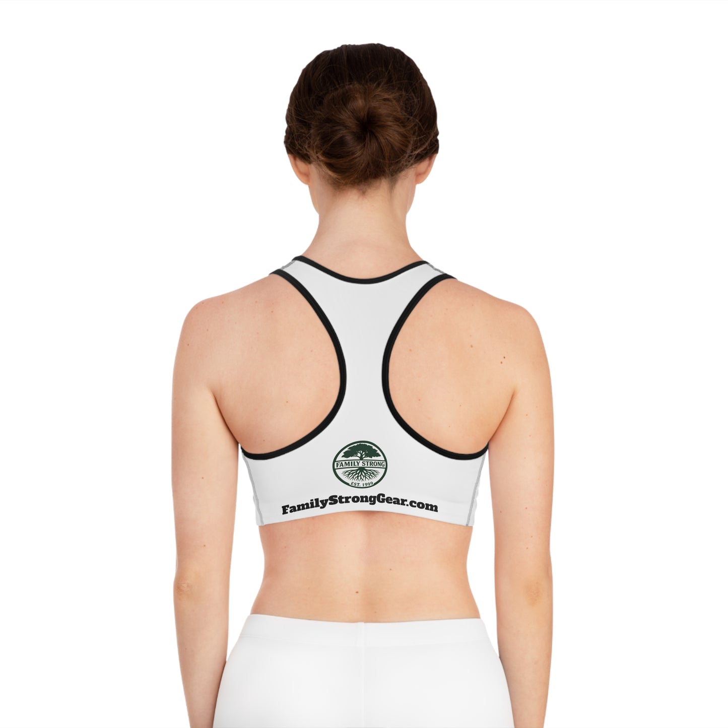 Motivational Sports Bra - Strength Starts At Home