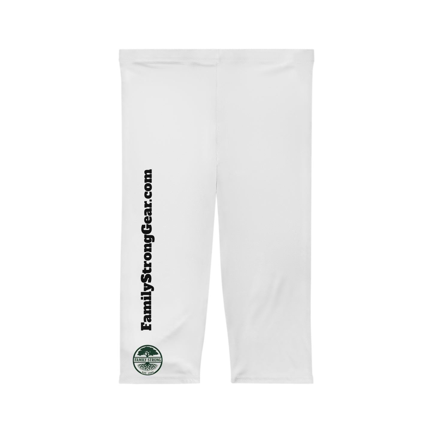 Women’s Capri Leggings - Strength Starts At Home | Family Strong Gear- Multiple sizes