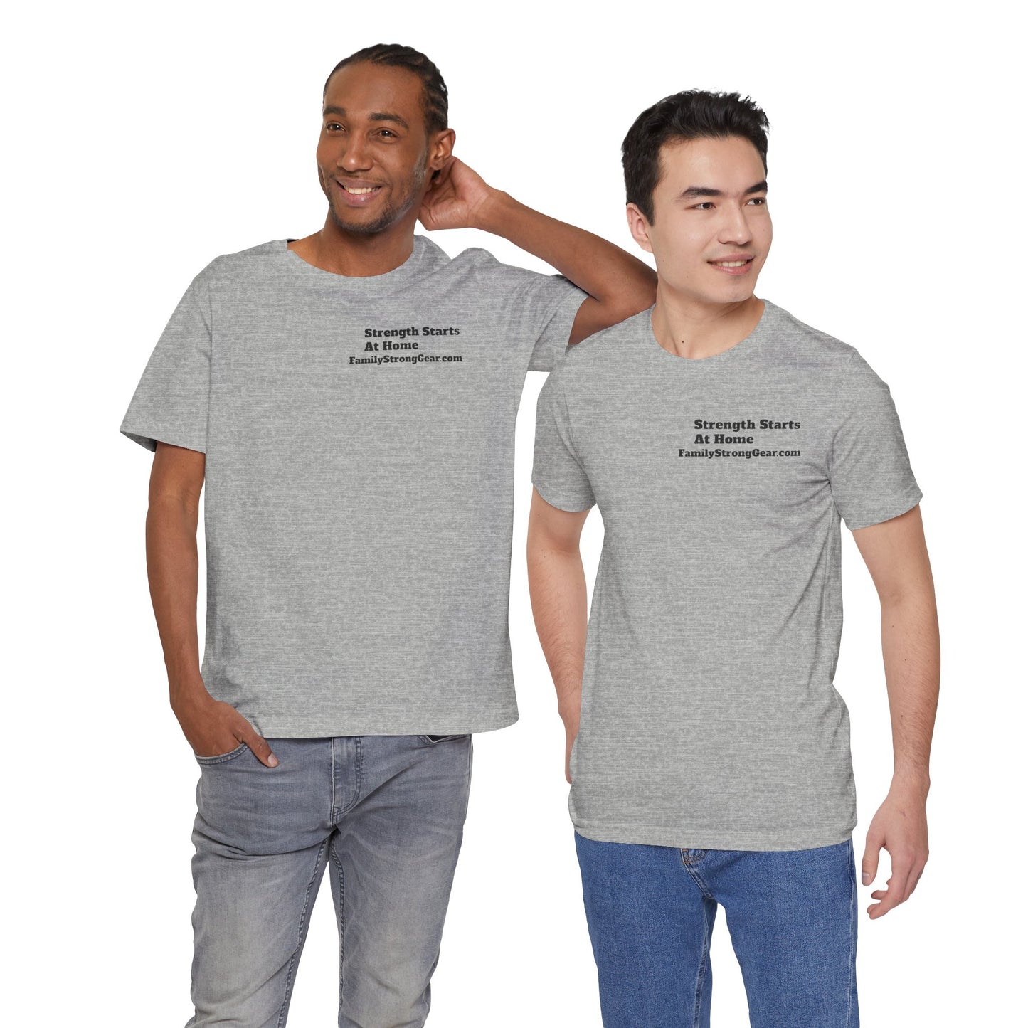 "Strength Starts at Home" Unisex Tee (XS-5XL) multi-colors