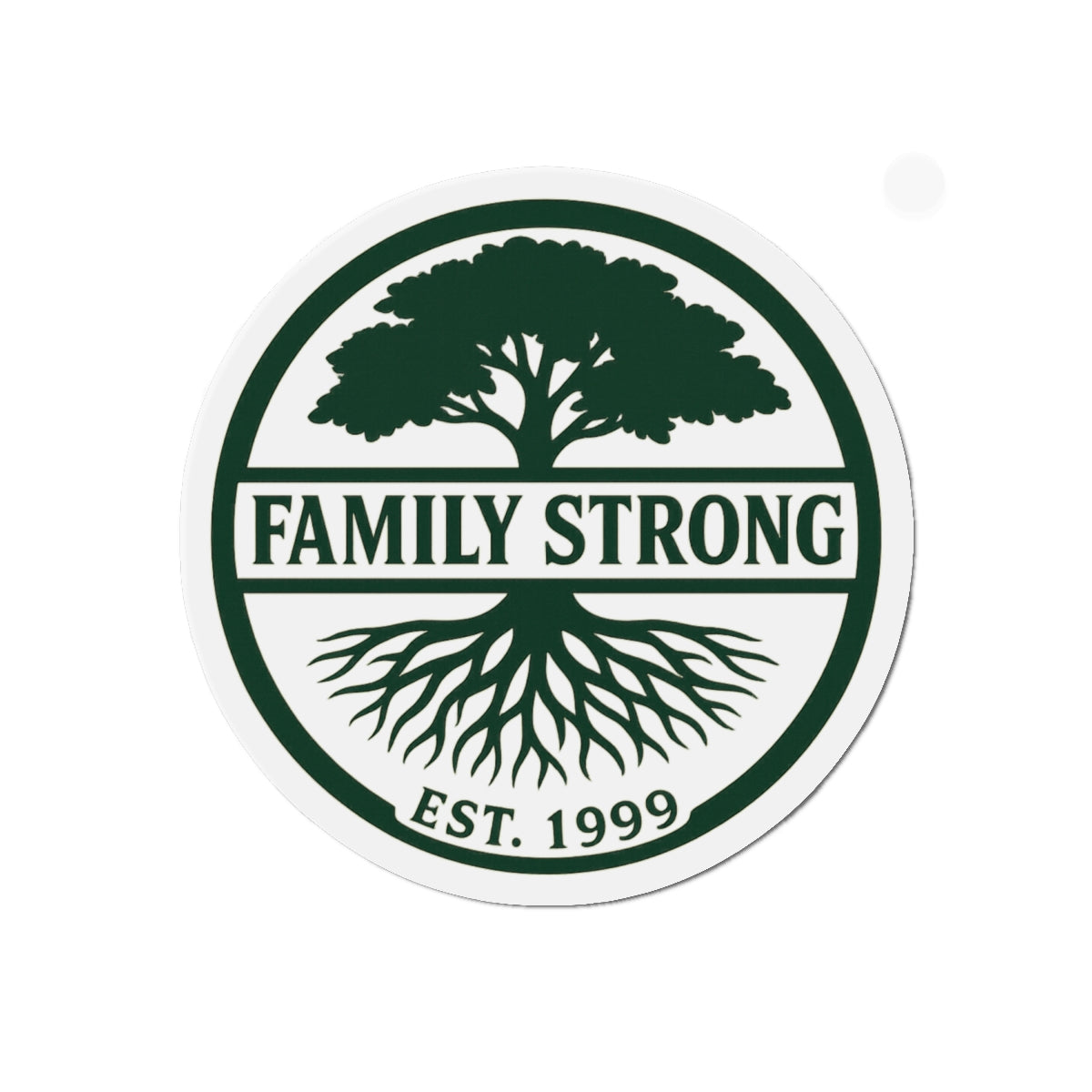 Family Strong Die-Cut Magnet - Inspirational Home Decor, Perfect for Family Celebrations