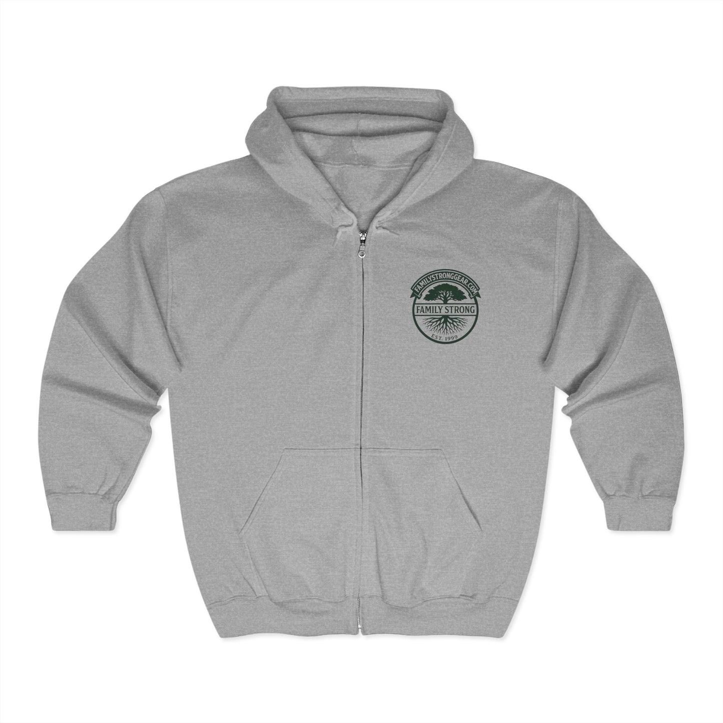 Grow it. Raise It. Defend It. Zip-Up Hoodie | Unisex Heavy Blend Sweatshirt.