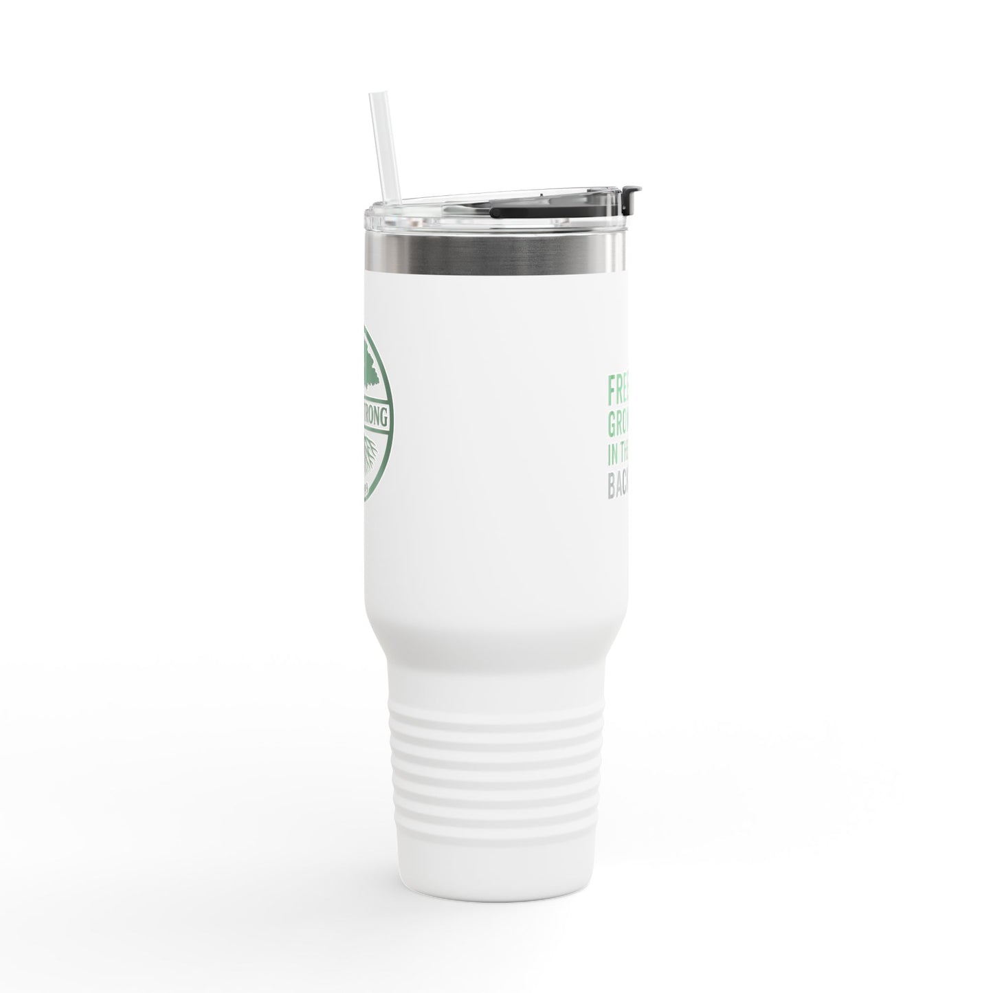40oz Insulated Travel Mug - Freedom Grows in the Backyard