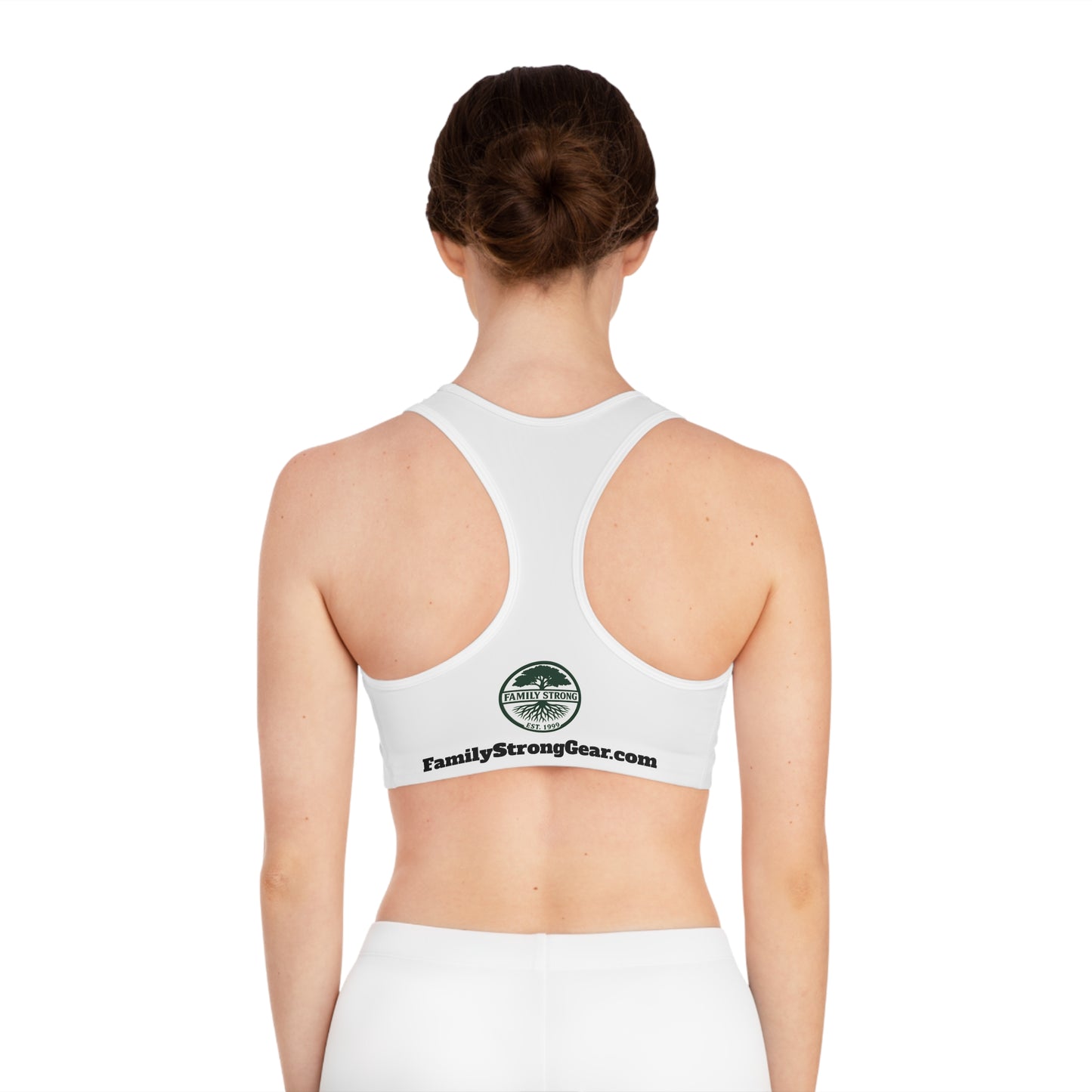 Motivational Sports Bra - Strength Starts At Home
