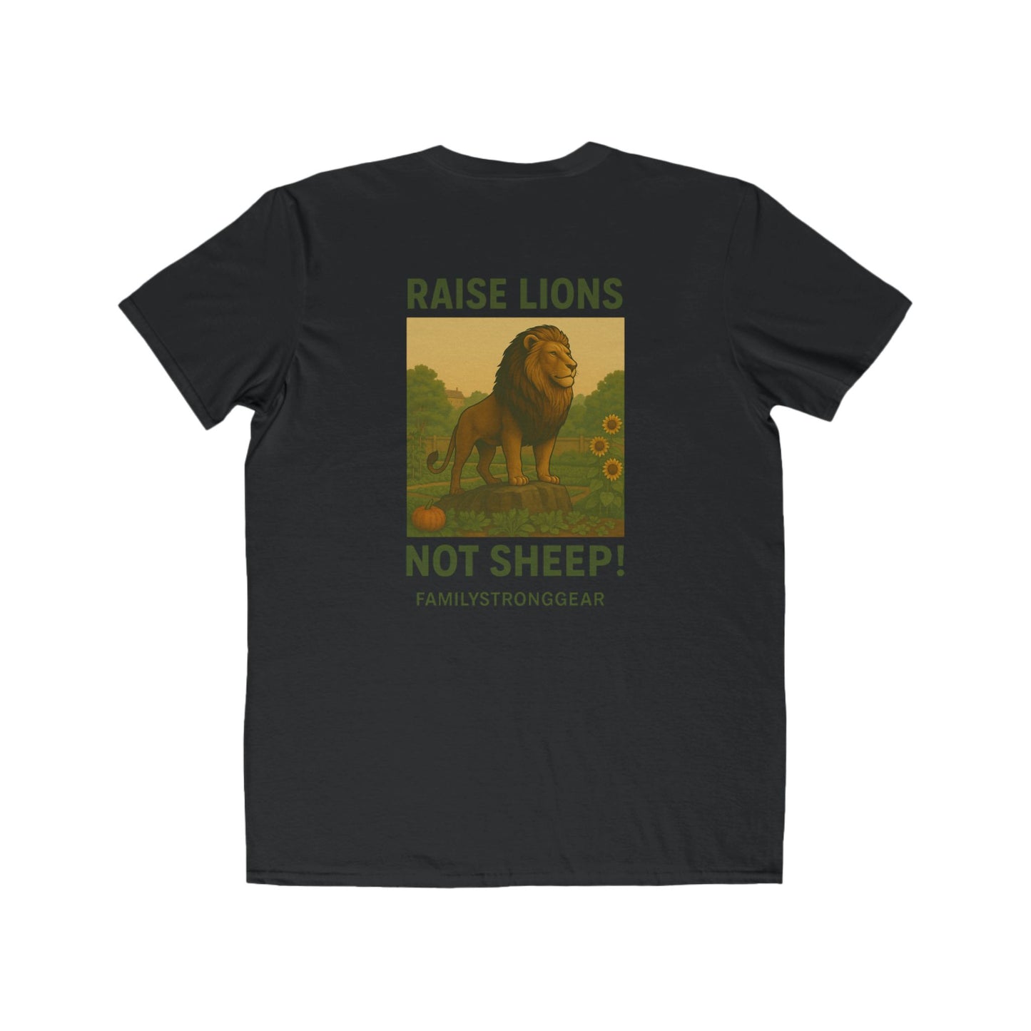 "Raise Lions Not Sheep" Kids Graphic Heavy Cotton Tee