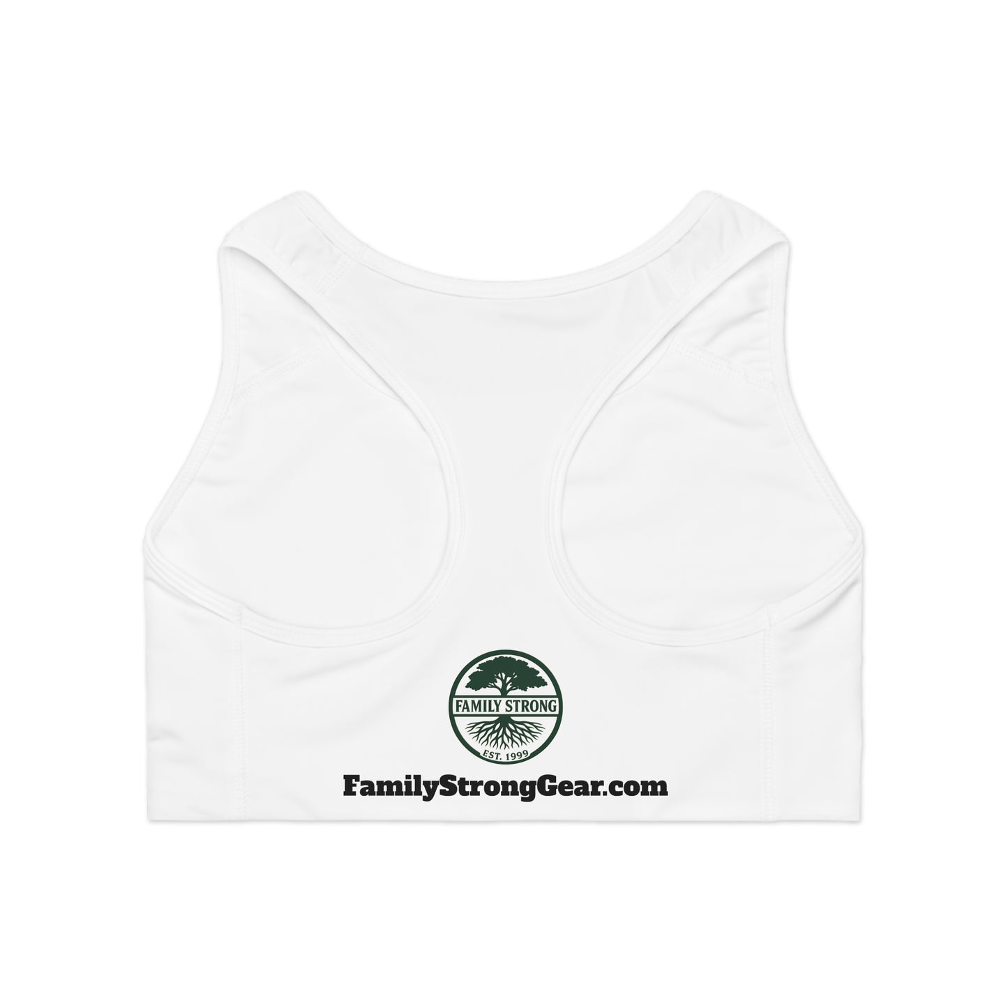 Motivational Sports Bra - Strength Starts At Home