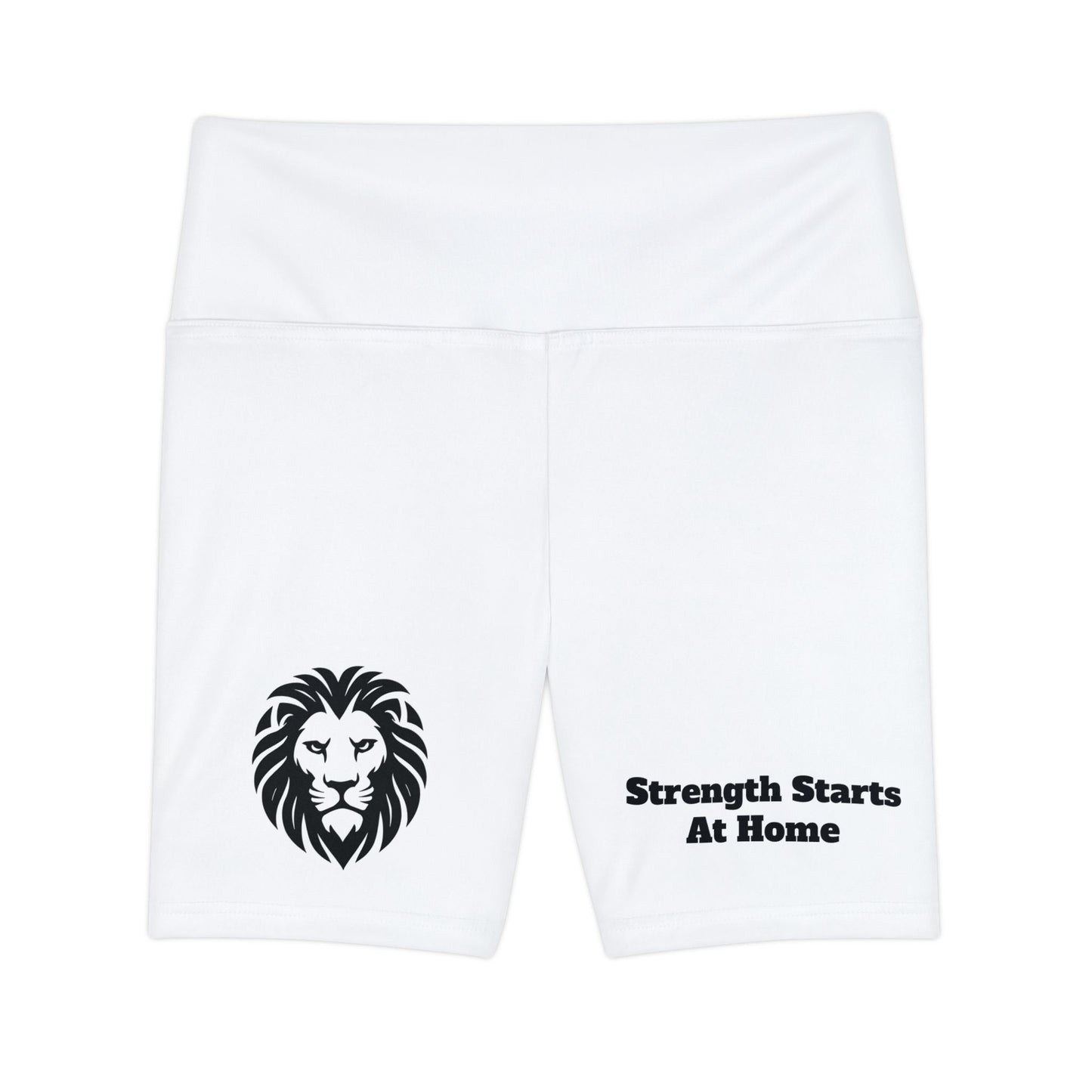 Motivational Women's Workout Shorts - Strength Starts At Home, XS-Xl