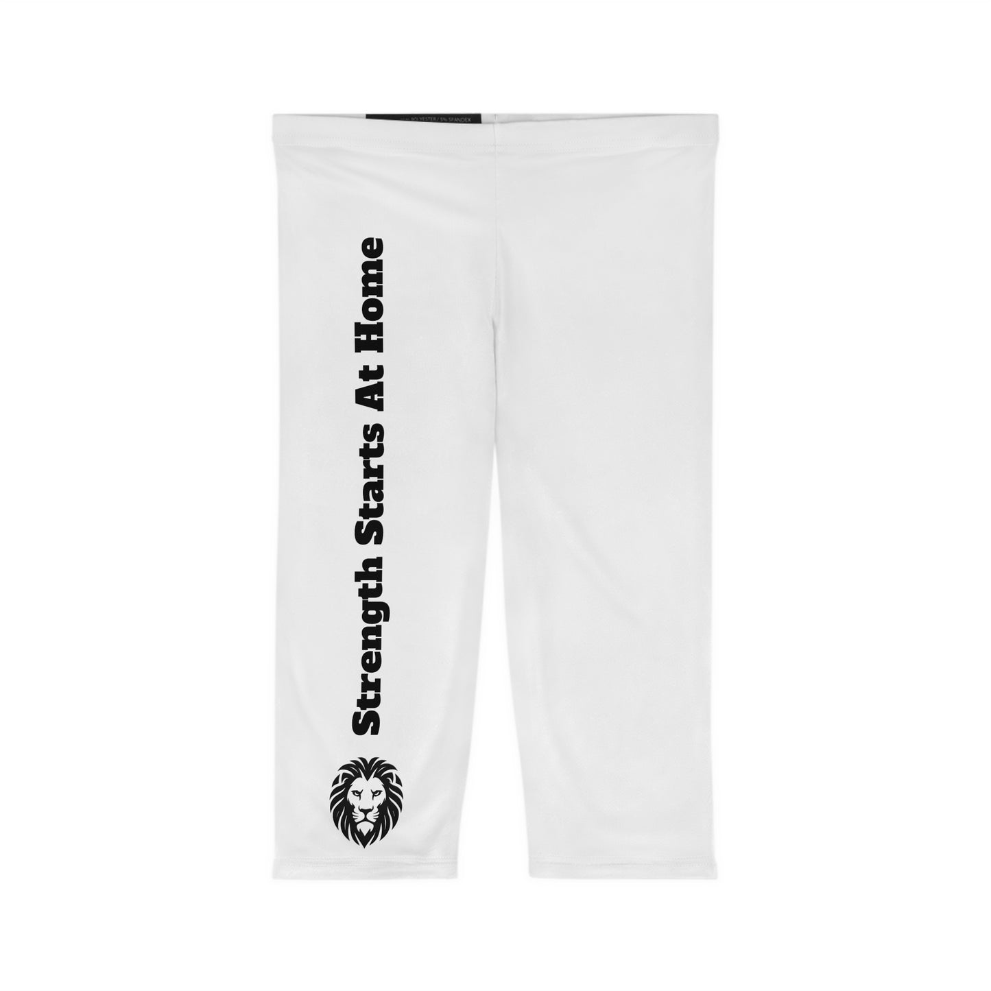 Women’s Capri Leggings - Strength Starts At Home | Family Strong Gear- Multiple sizes