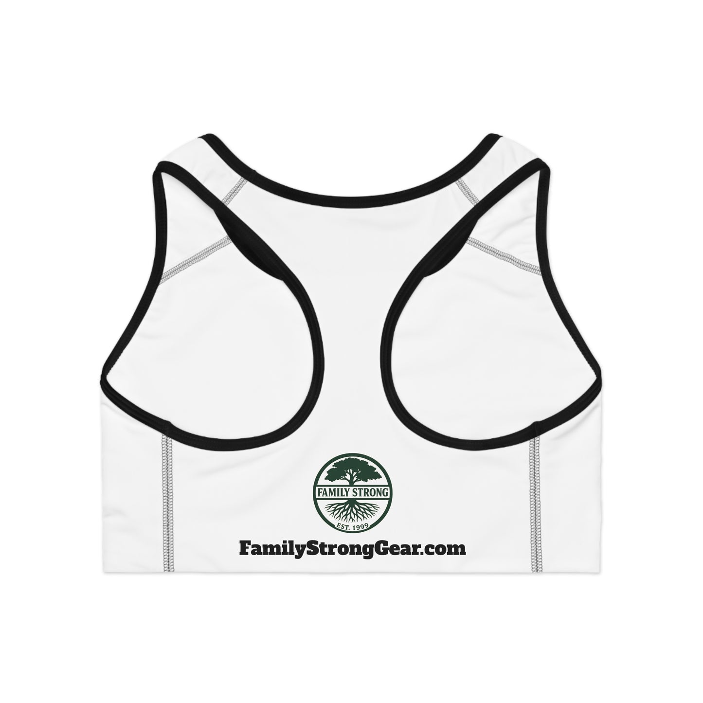 Motivational Sports Bra - Strength Starts At Home