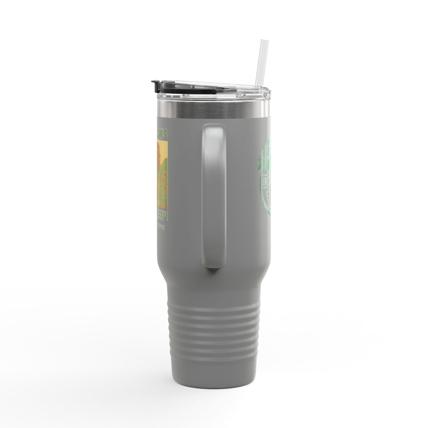 "Raise Lions. Not Sheep" Insulated Travel Mug - 40oz