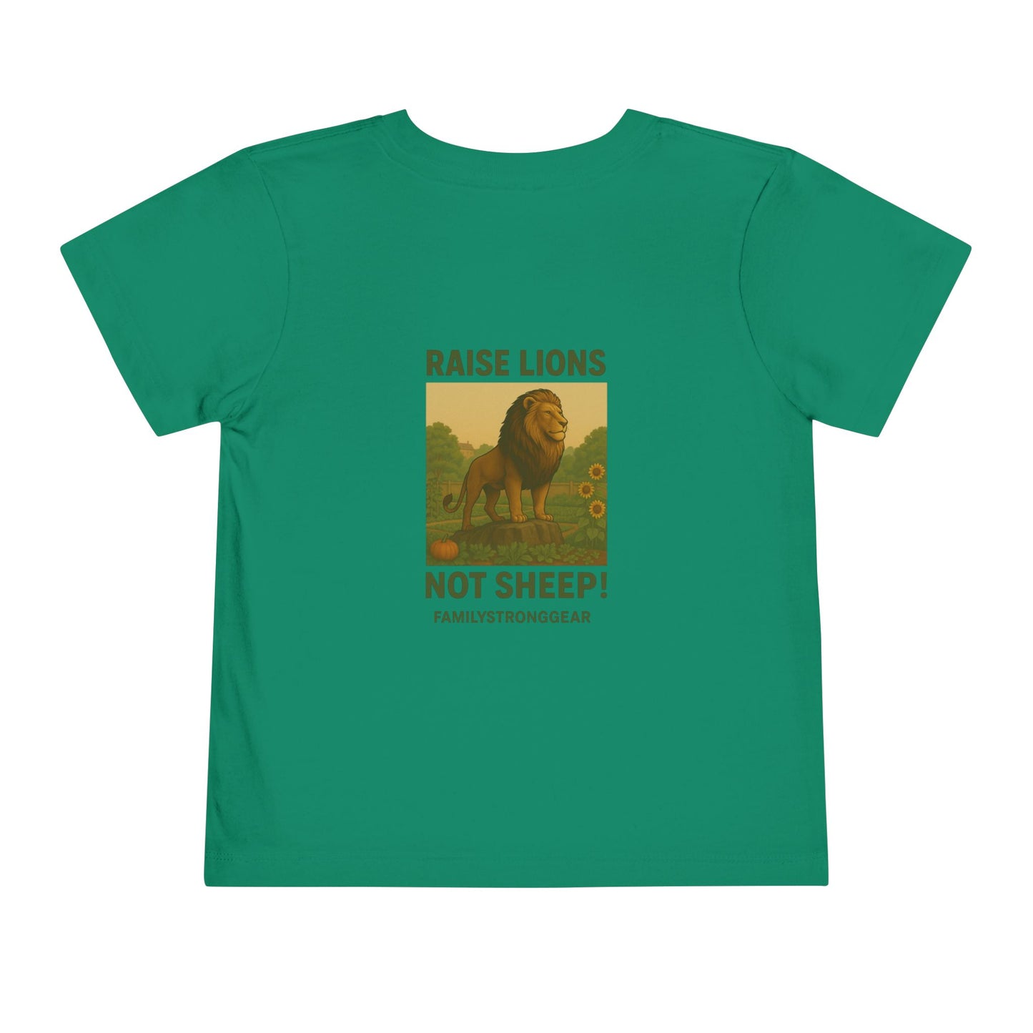 "Raise Lions. Not Sheep" Graphic Toddler T-Shirt