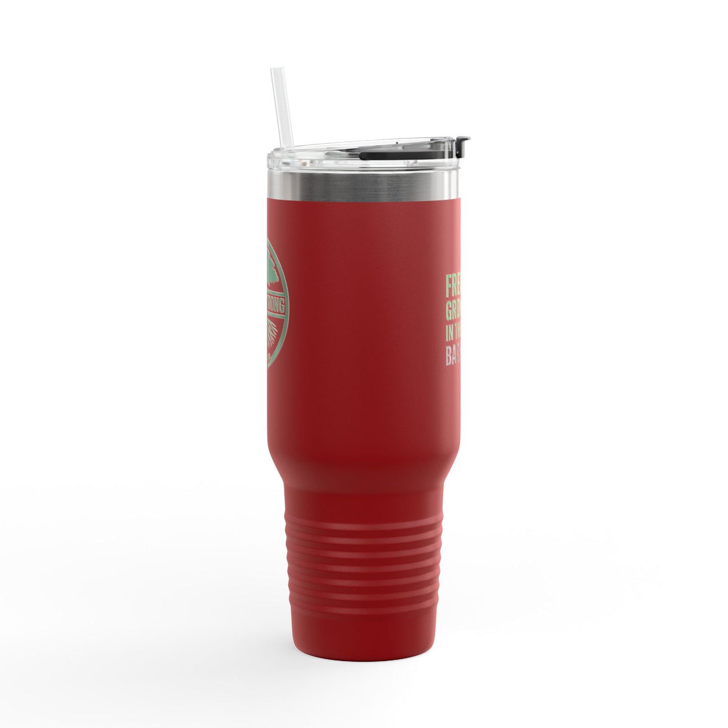 40oz Insulated Travel Mug - Freedom Grows in the Backyard