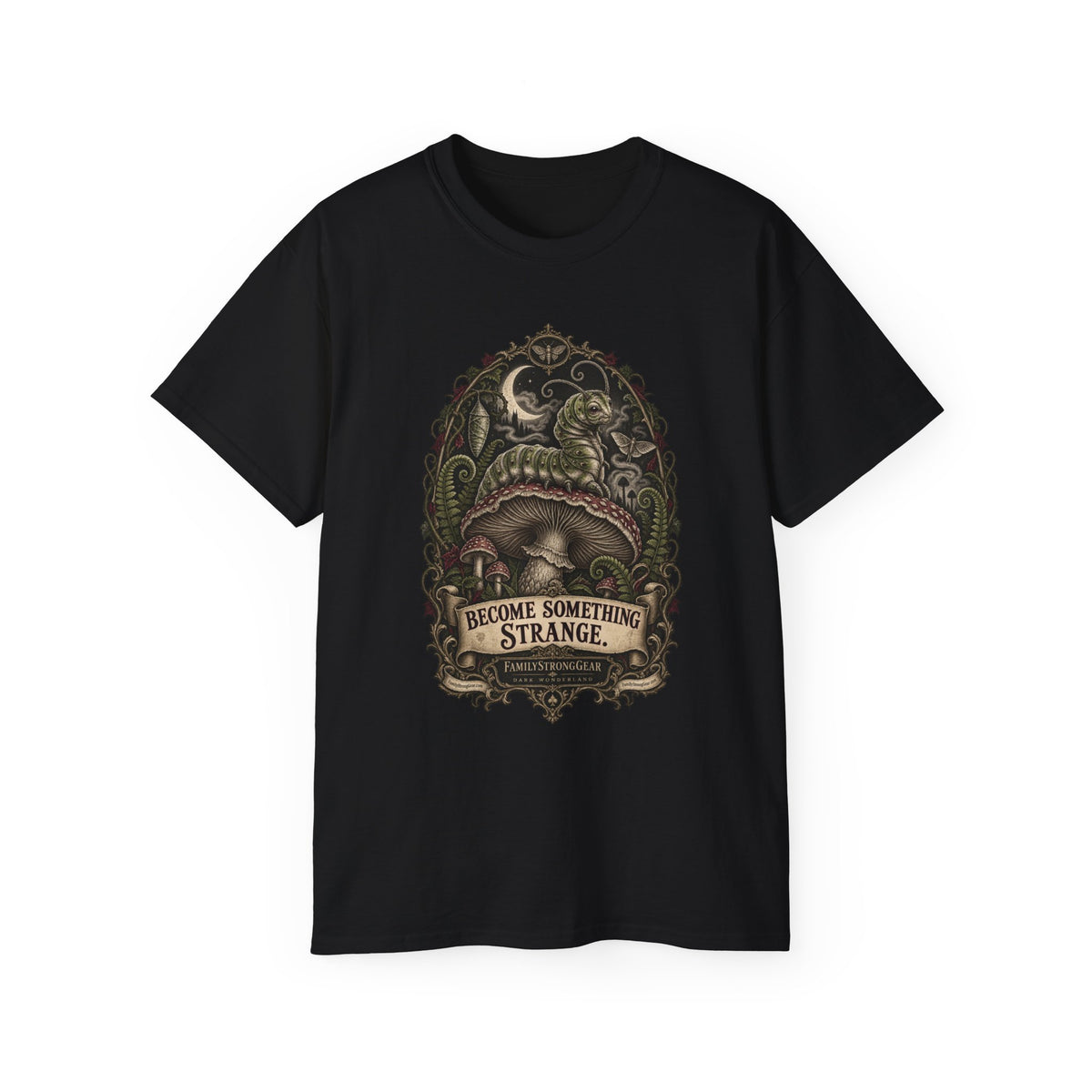 Dark Wonderland — Caterpillar “Become Something Strange” Unisex Tee
