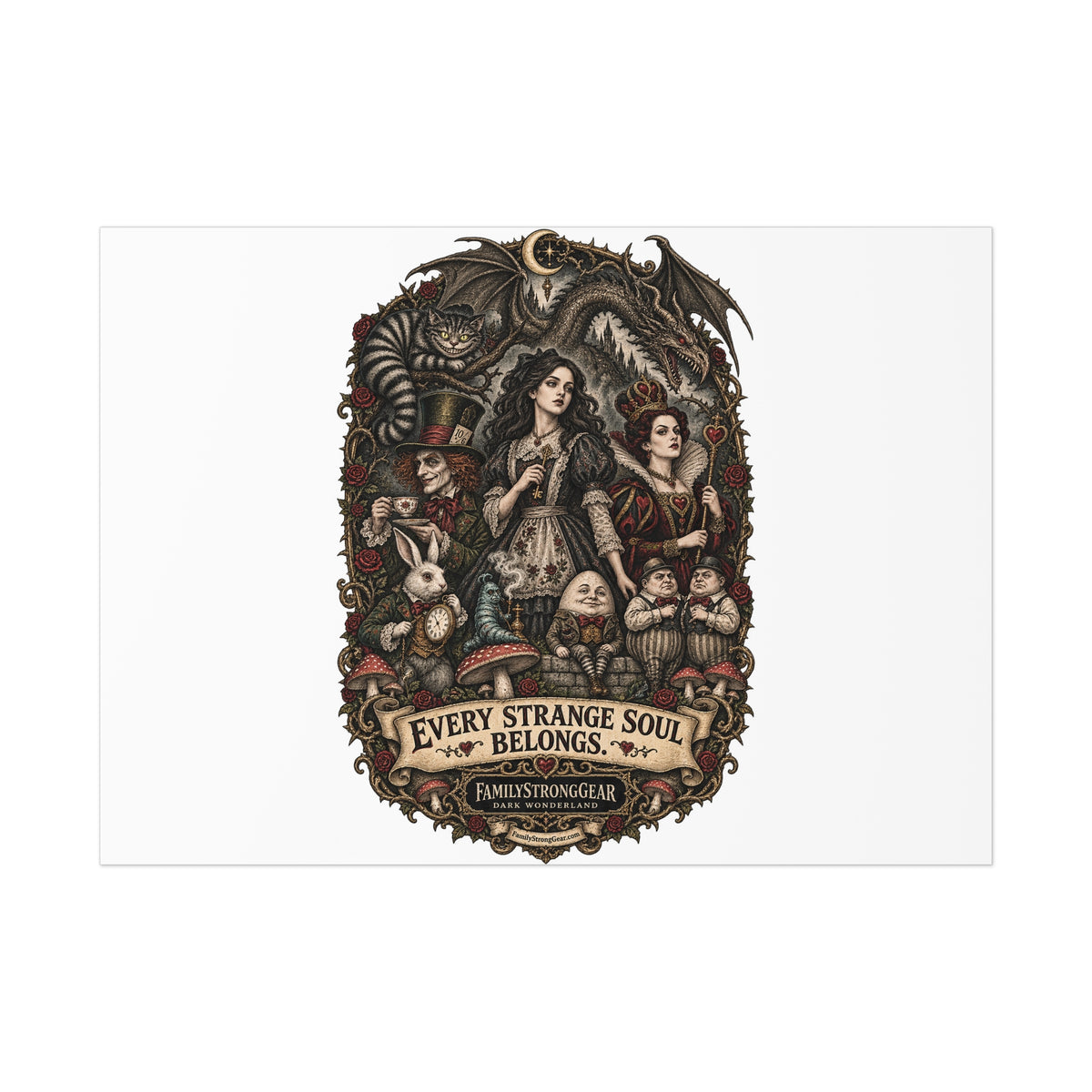 Dark Wonderland — Ensemble “Every Strange Soul Belongs” Poster