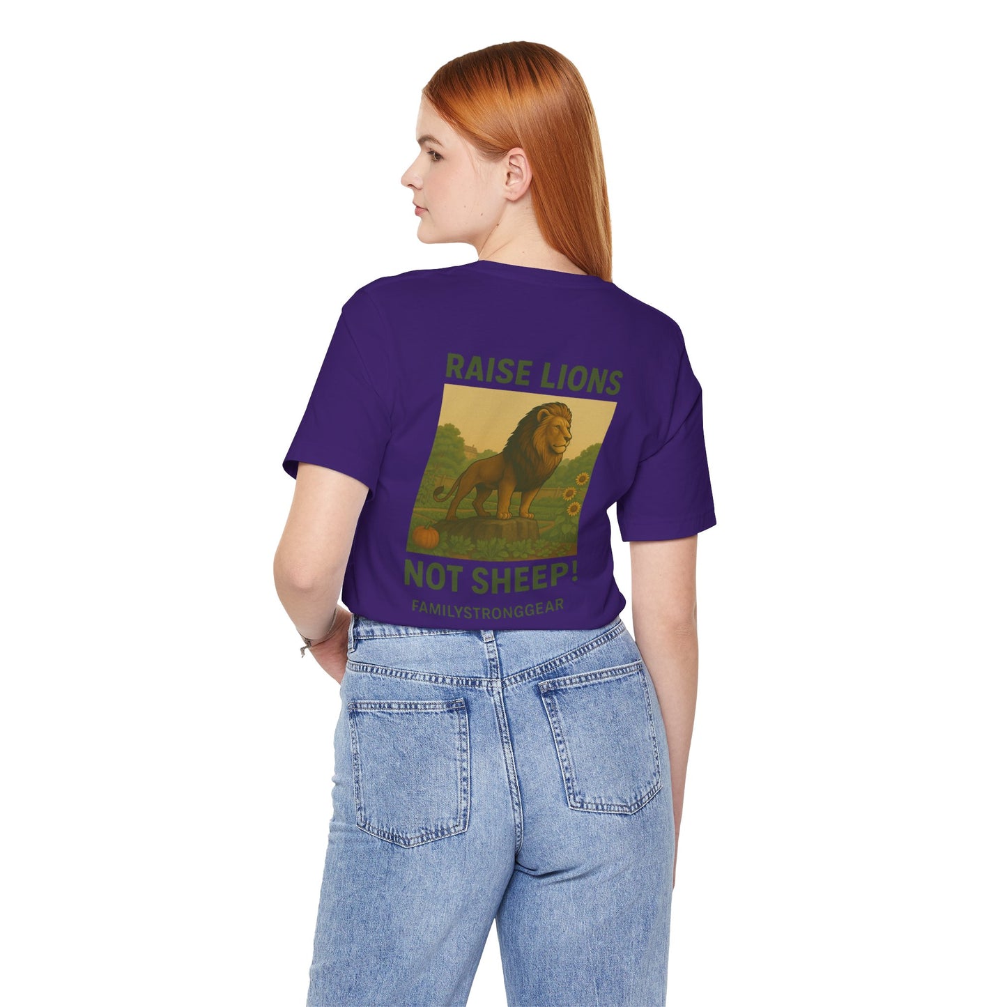 Raise Lions. Not Sheep Unisex Short Sleeve Tee (S-5XL)