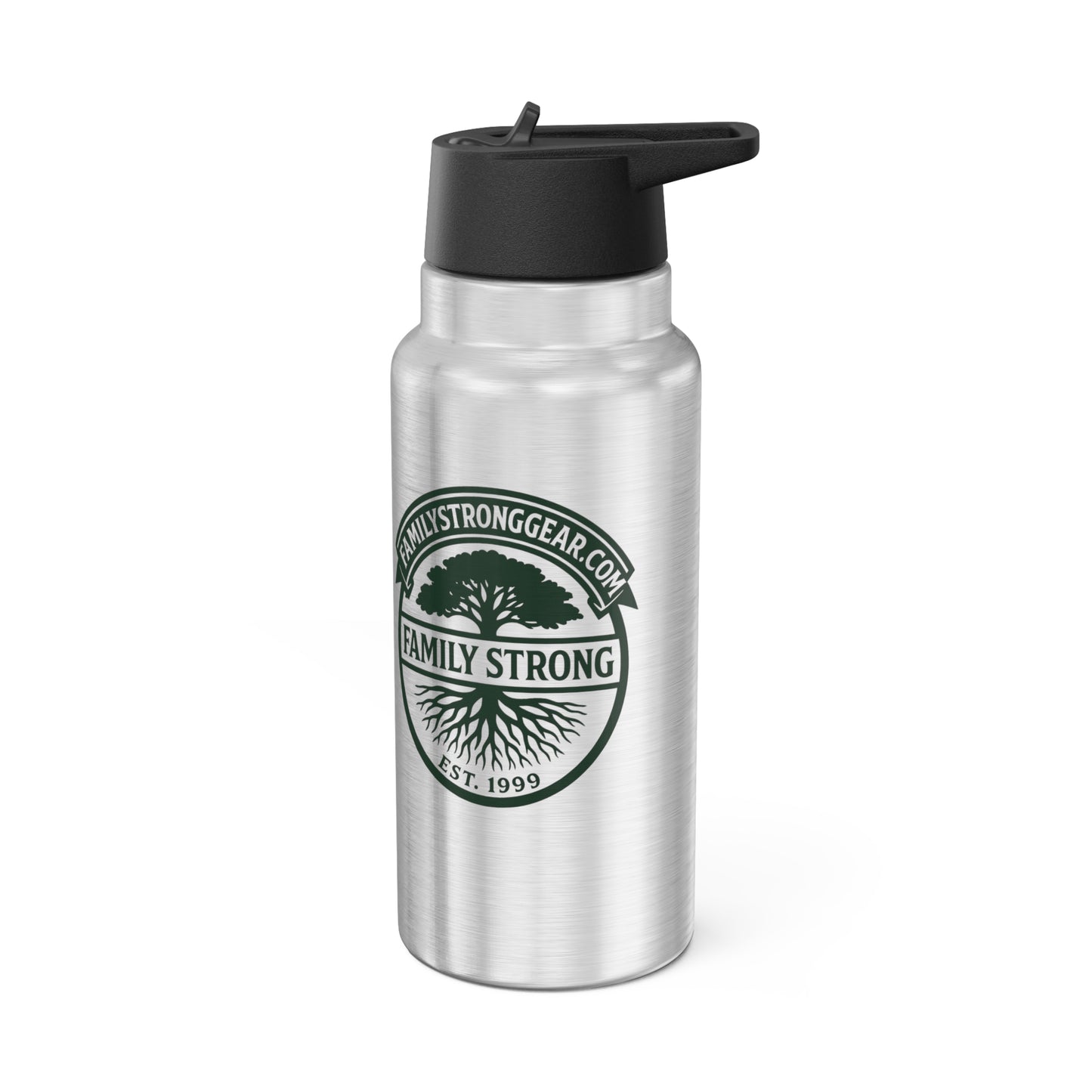 32oz Family Crest Tumbler — Personalized Coat of Arms Water Bottle