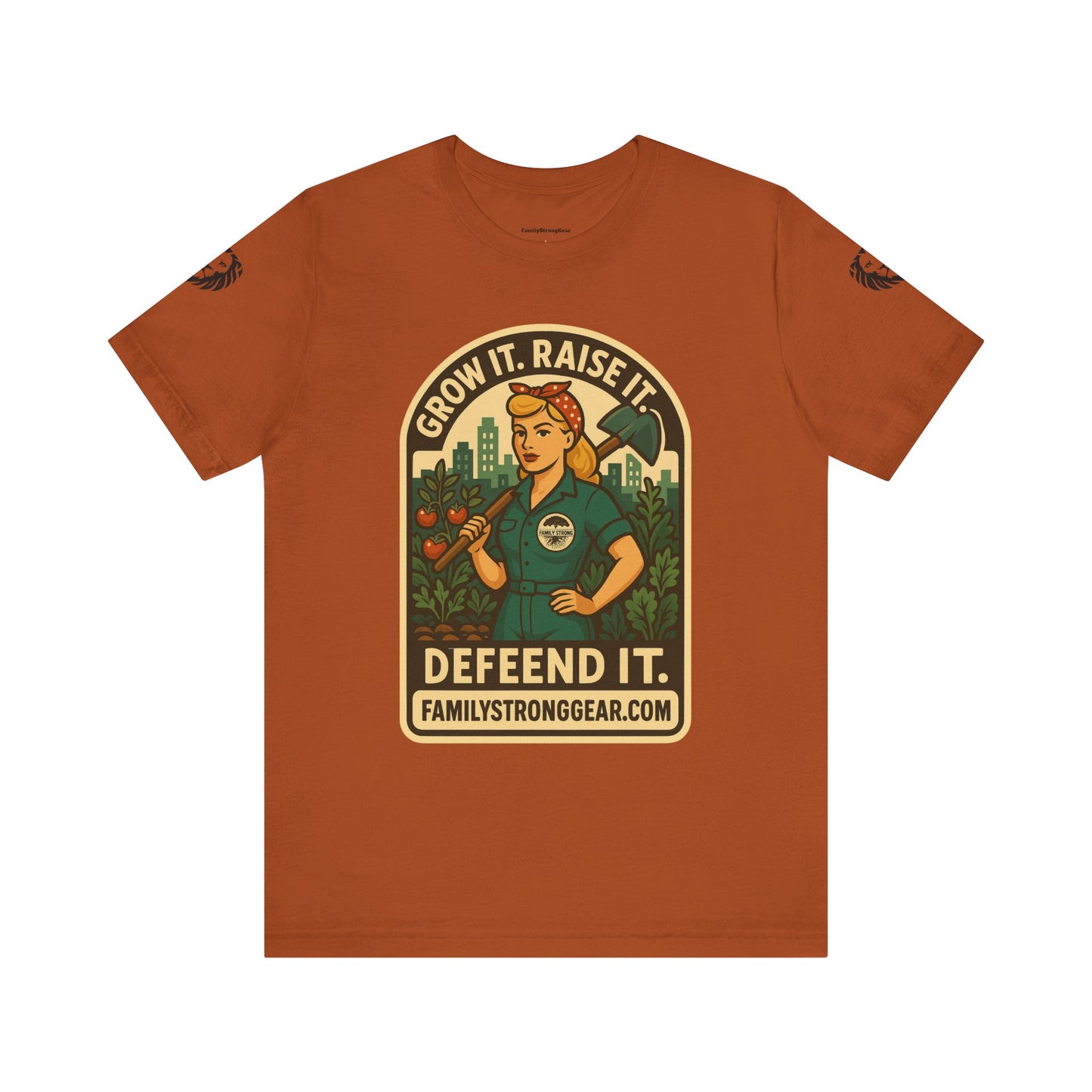 Grow It, Raise It, Defend It | Vintage Pin Up T-Shirt Unisex, Eco-friendly Multiple colors/sizes