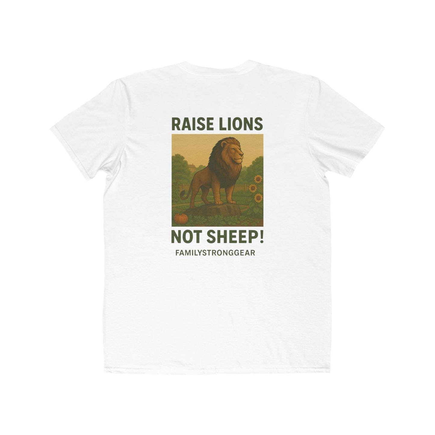 "Raise Lions Not Sheep" Kids Graphic Heavy Cotton Tee