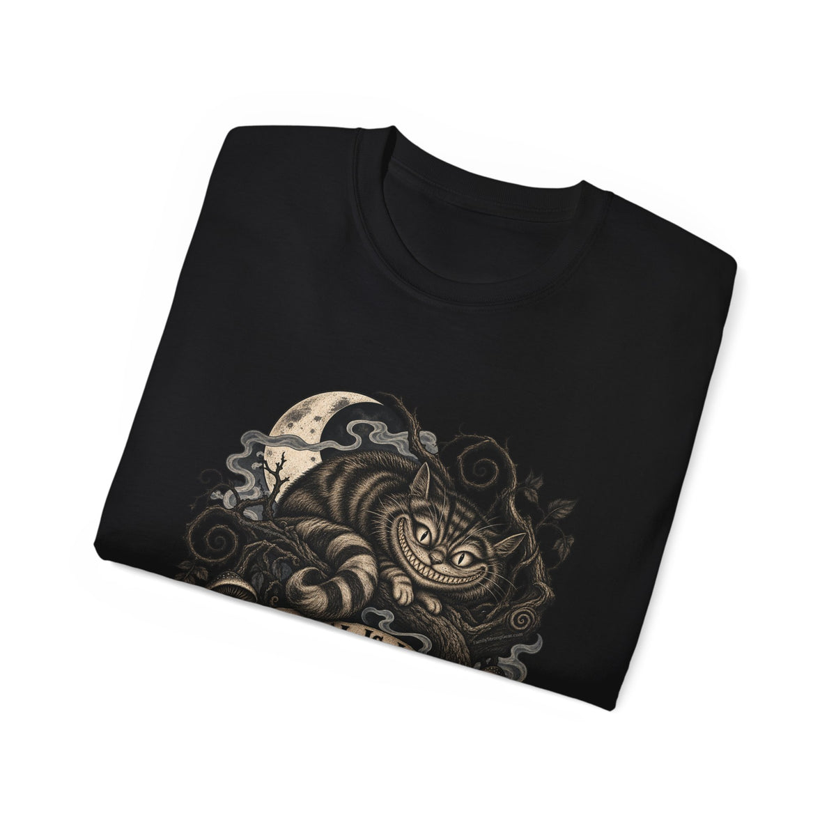 Dark Wonderland — Cheshire Cat “Normal Is Just Another Kind of Madness” Unisex Tee