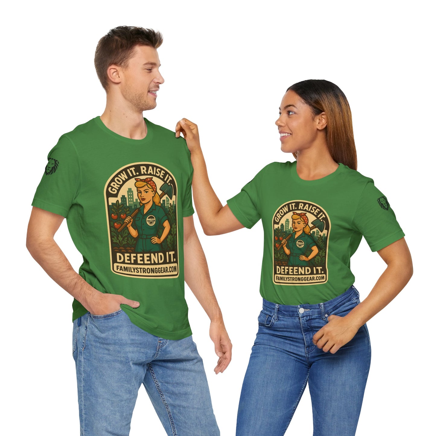Grow It, Raise It, Defend It | Vintage Pin Up T-Shirt Unisex, Eco-friendly Multiple colors/sizes