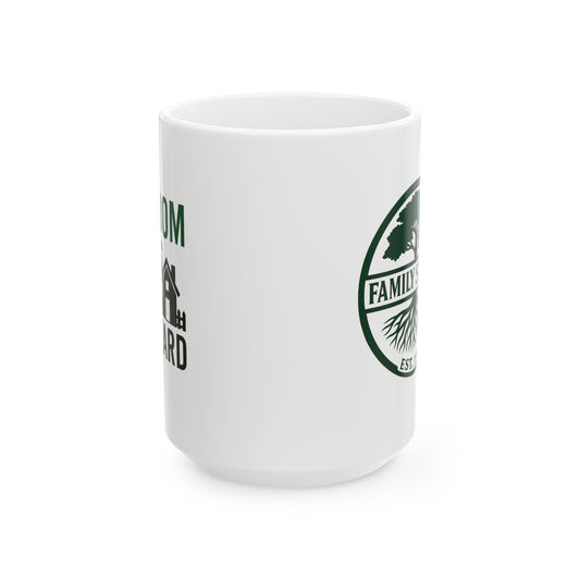 Custom Family Tree Ceramic Mug - "Freedom Grows in the Backyard" – 11oz & 15oz Options