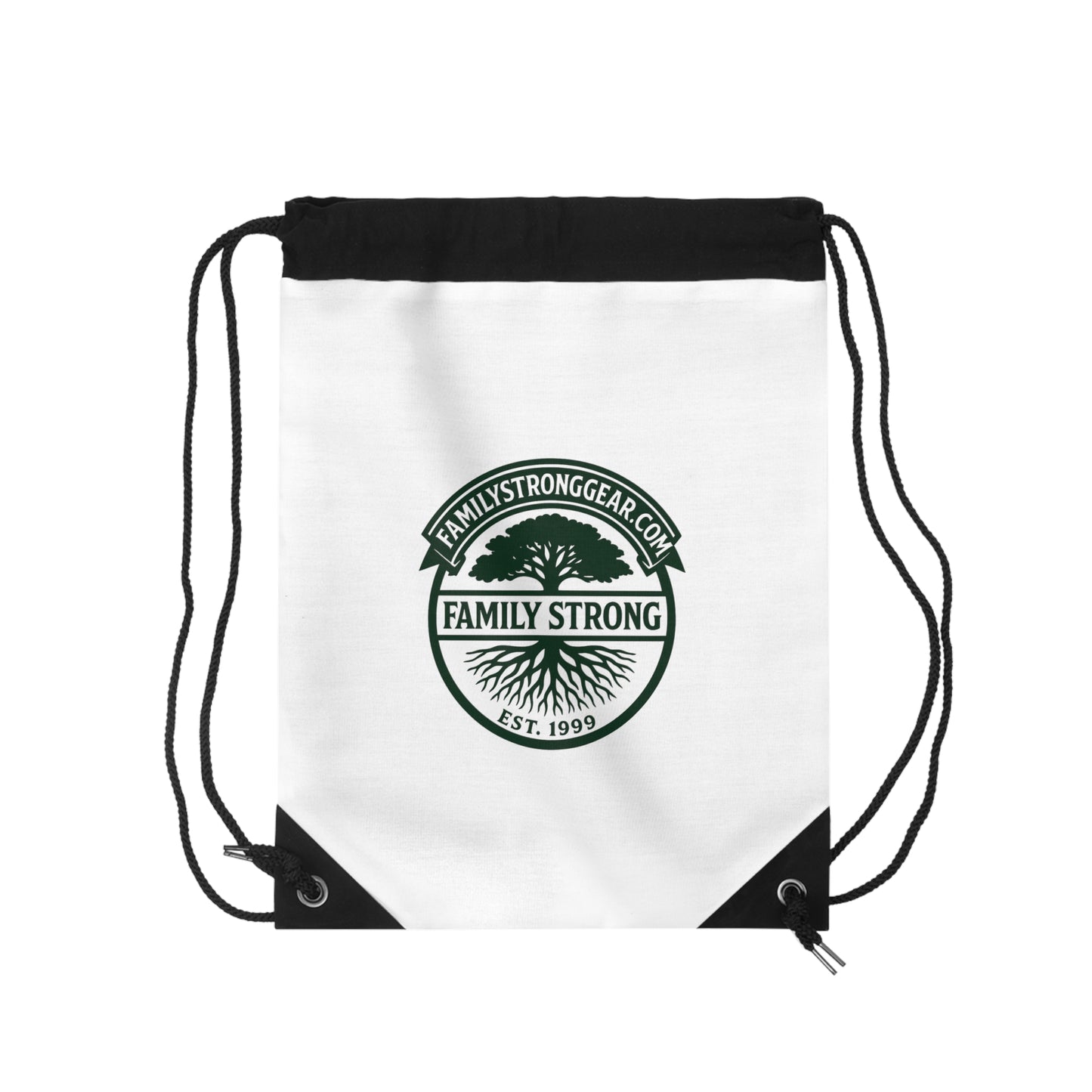Lion's Head Strength Starts At Home Drawstring Bag