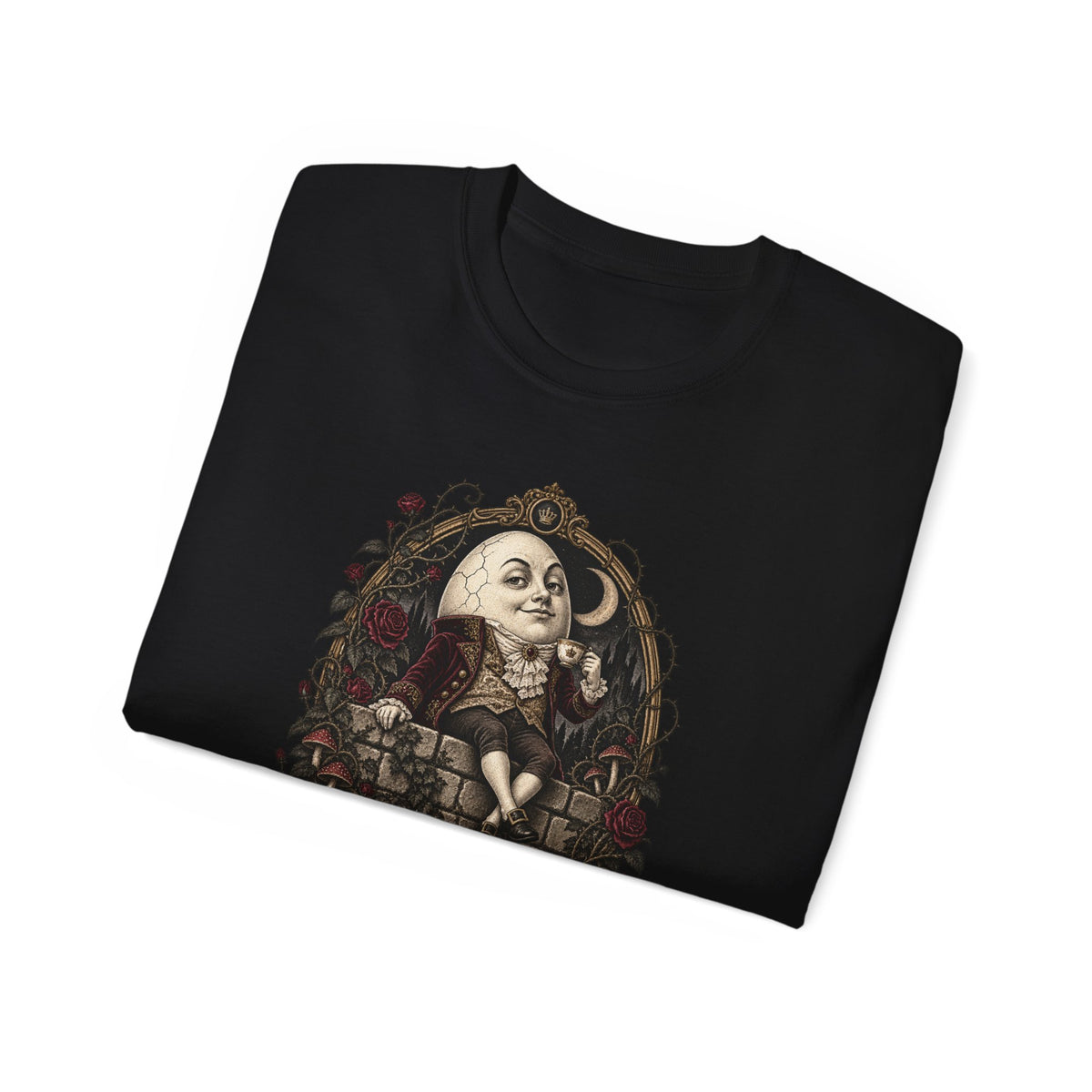 Dark Wonderland — Humpty Dumpty “Fragile Shell, Fearless Soul” Unisex Tee