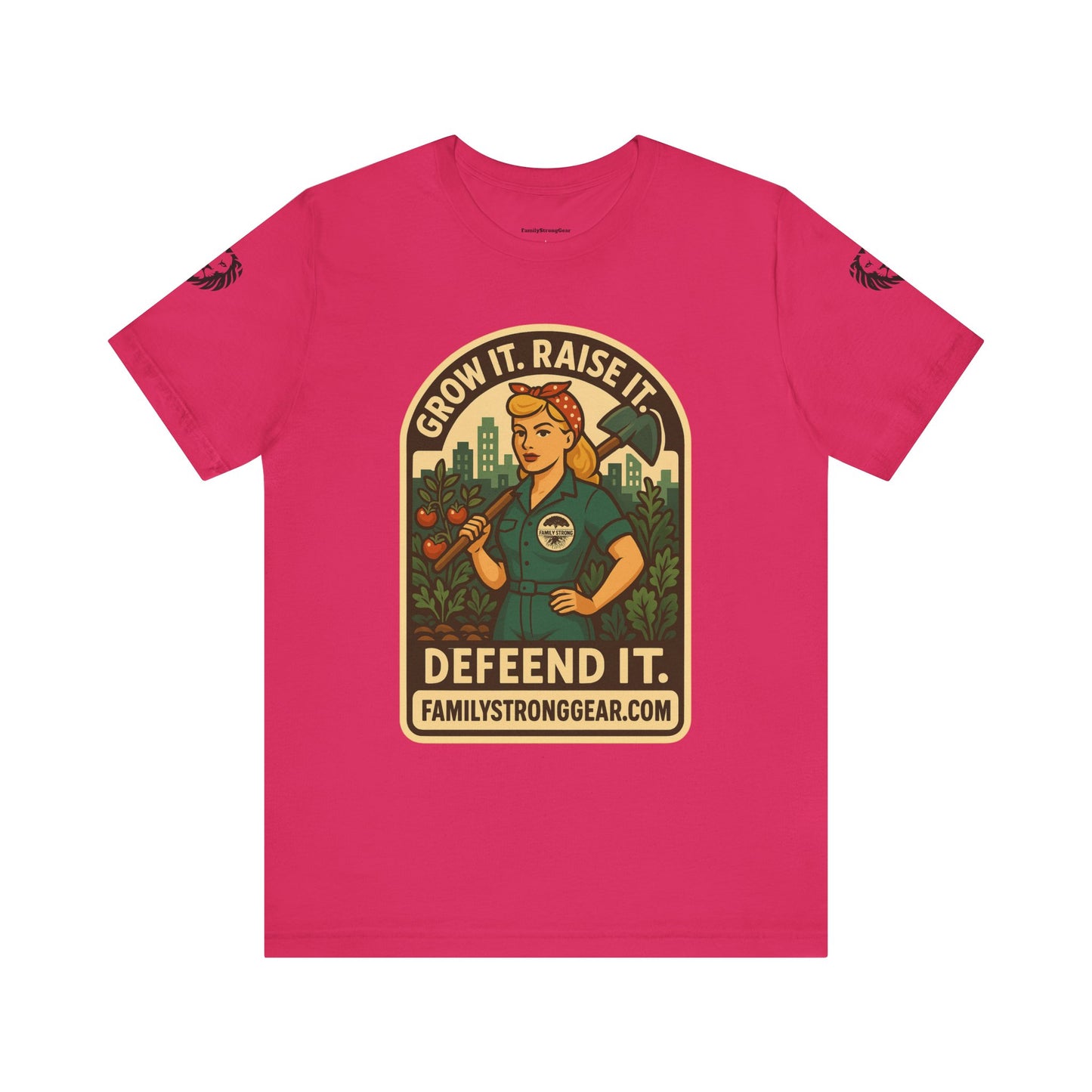 Grow It, Raise It, Defend It | Vintage Pin Up T-Shirt Unisex, Eco-friendly Multiple colors/sizes