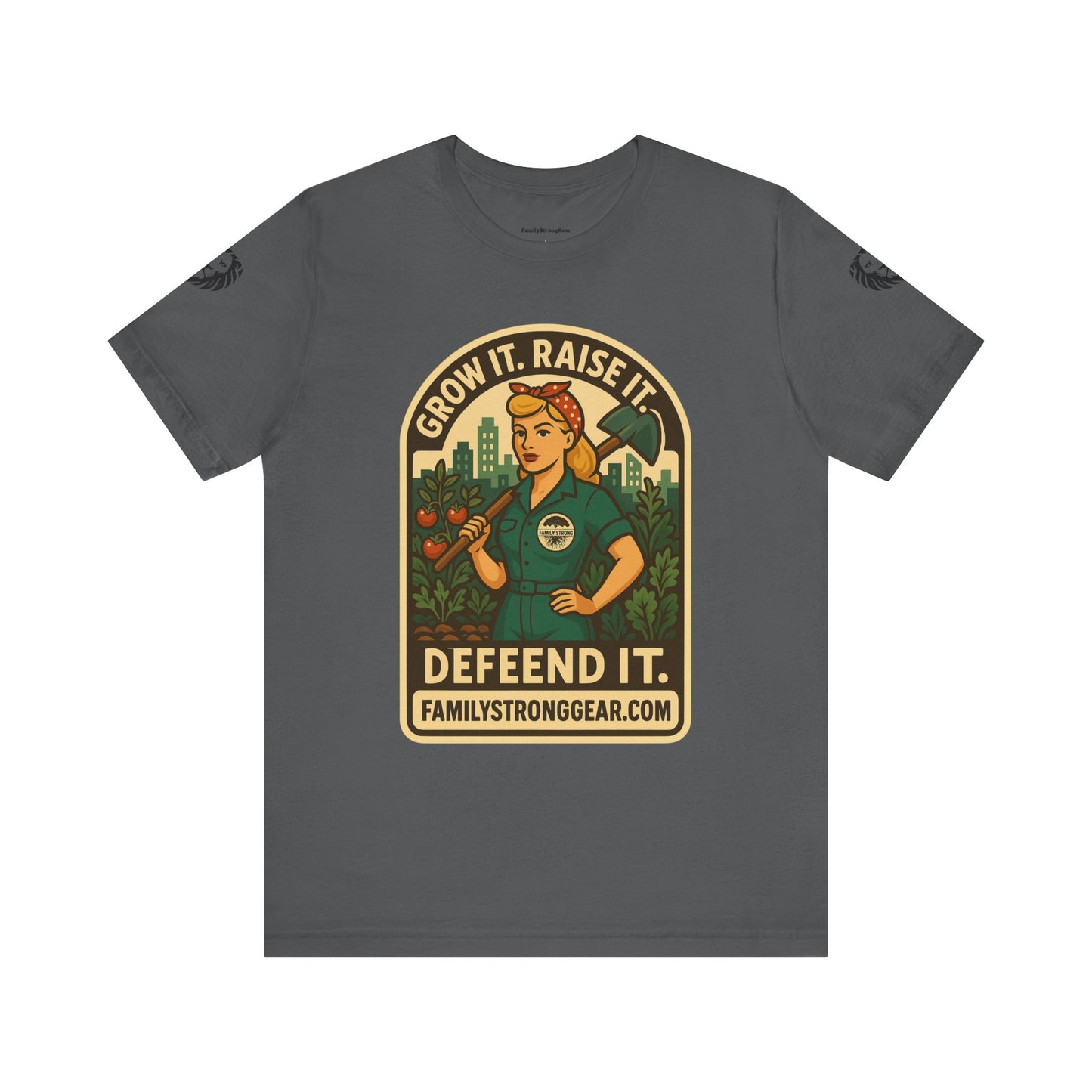 Grow It, Raise It, Defend It | Vintage Pin Up T-Shirt Unisex, Eco-friendly Multiple colors/sizes