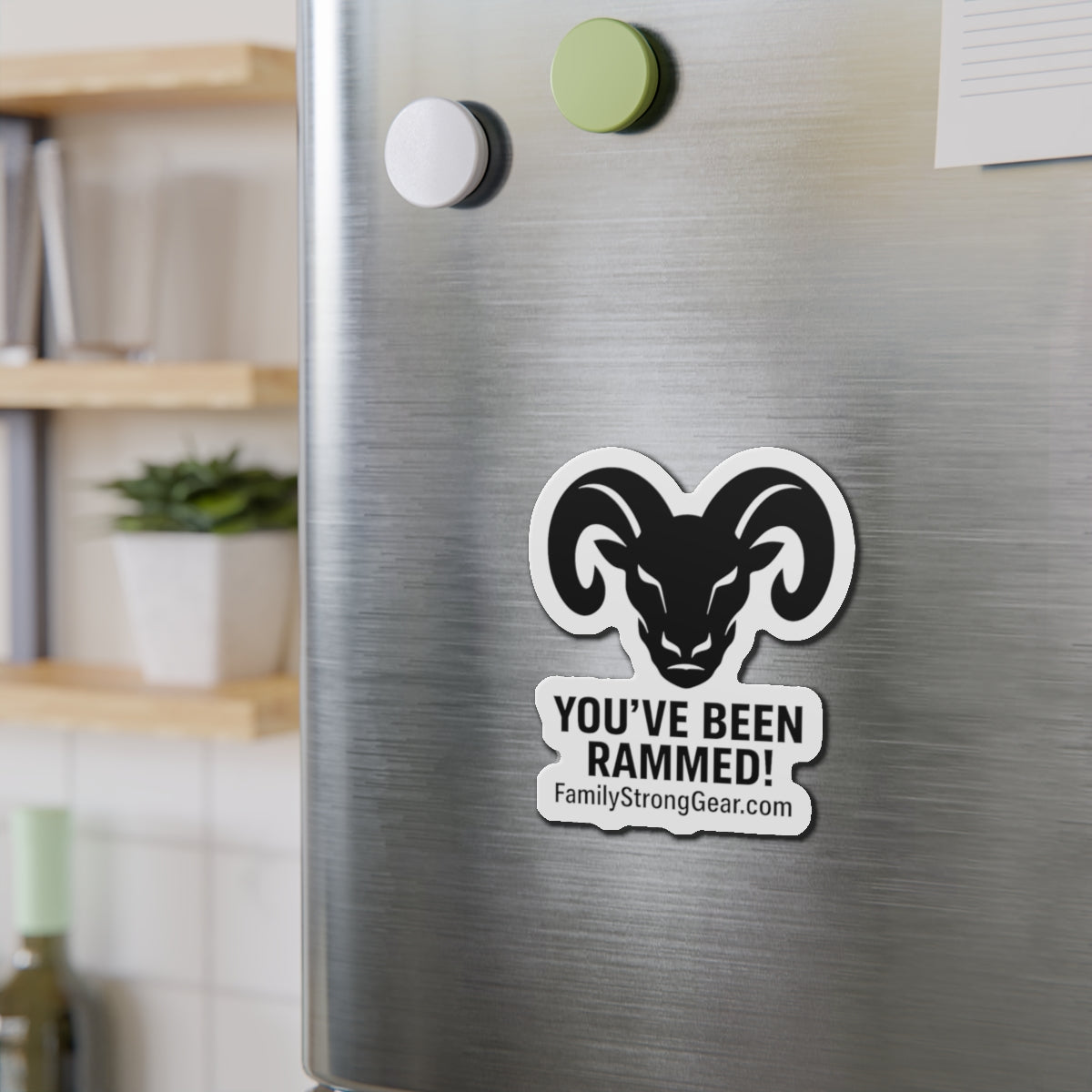 "You've Been RAMMED!" Dodge Ram Lover Die-Cut magnet