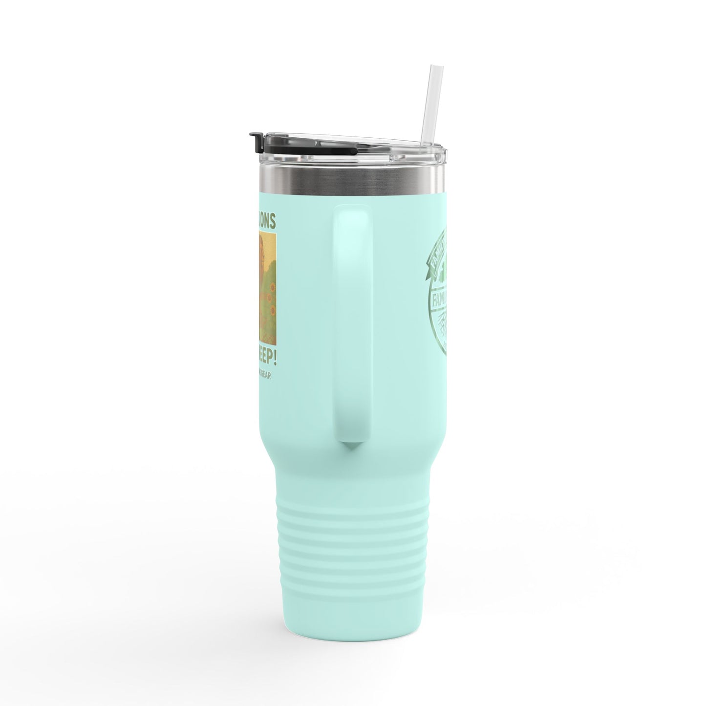 "Raise Lions. Not Sheep" Insulated Travel Mug - 40oz
