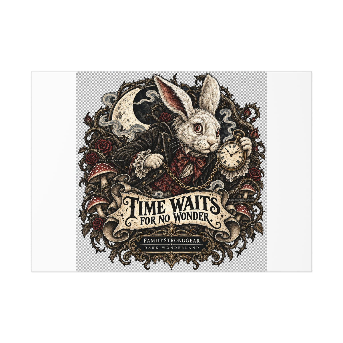 Dark Wonderland — White Rabbit “Time Waits for No Wonder” Poster