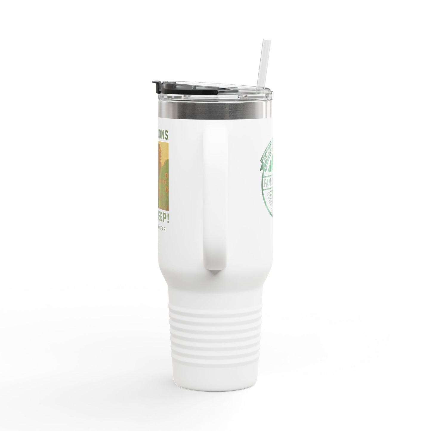 "Raise Lions. Not Sheep" Insulated Travel Mug - 40oz